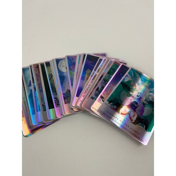 Gorgeous Holographic Work Your Light Oracle Deck - Picture 4 of 7